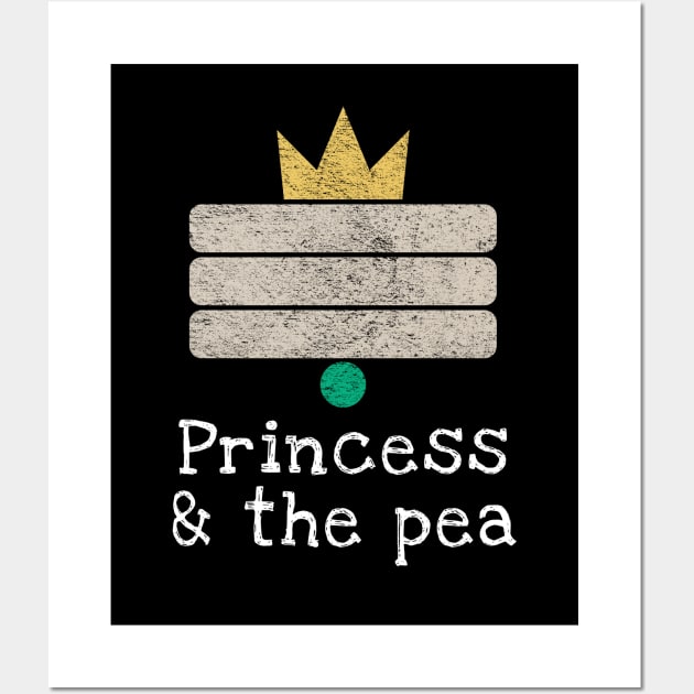 "The Princess and the Pea" Fairy Tale, Hans Christian Andersen, Minimalism Wall Art by Decamega